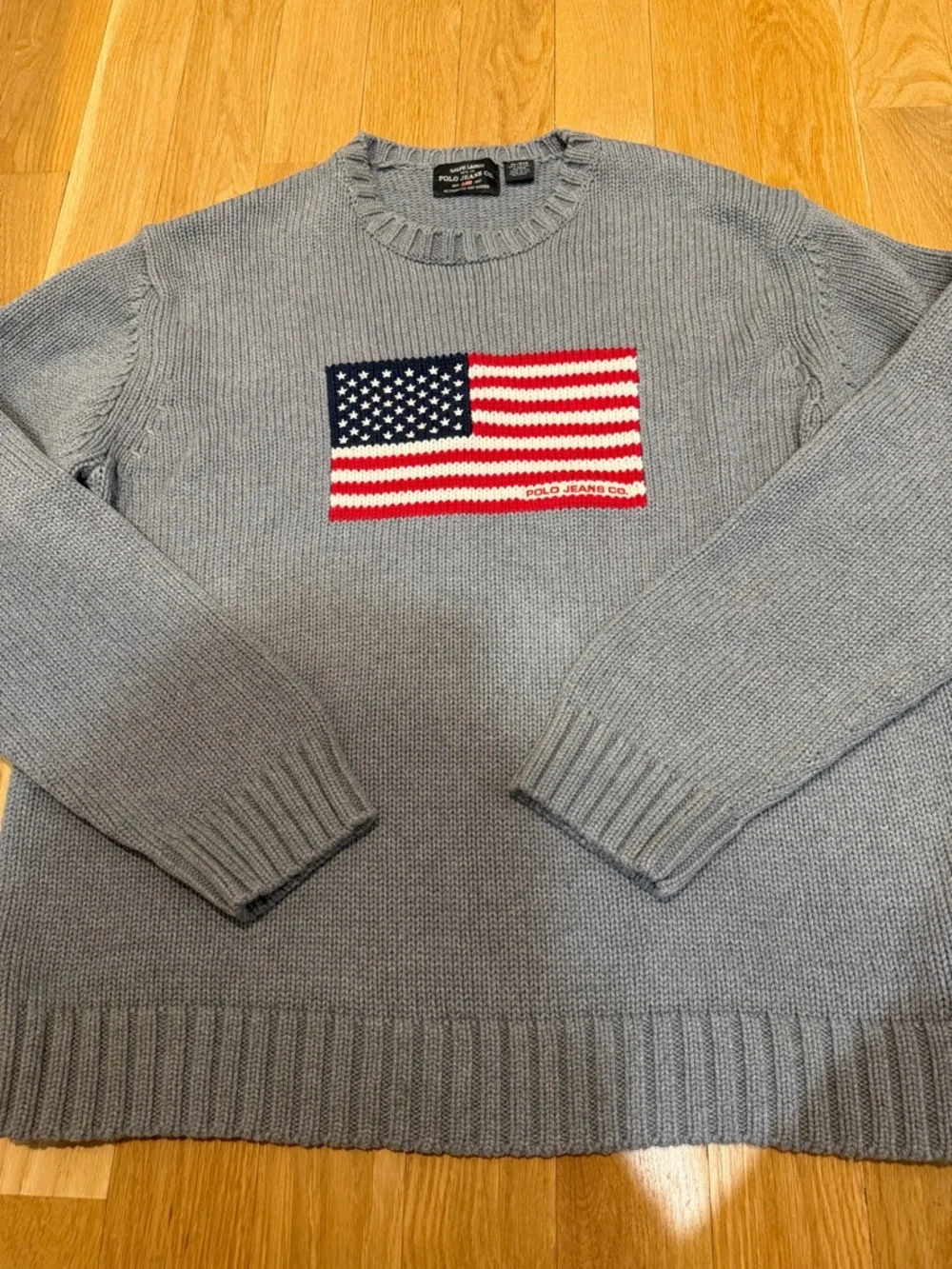 Vintage Ralph Lauren USA Flag Knit Sweater XL - Picture 6 of 11